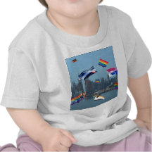 Flying Pride Over New York T Shirt
