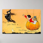 Flying Pumpkn and Witch posters