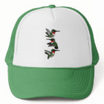 Flying Ruby-throated Hummingbird