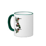 Flying Ruby-throated Hummingbird Coffee Mug