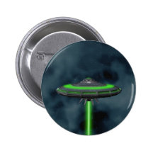 Flying Saucer - Sci-Fi Button