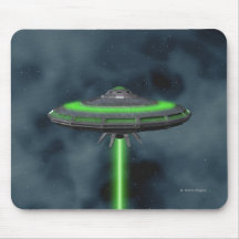 Flying Saucer - Sci-Fi Mousepad