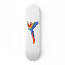 Flying Scarlet Macaw Skateboard