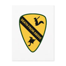 Flying Squirrel First Air Cavalry Insignia Postcard