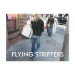 FLYING STRIPPERS post card postcards
