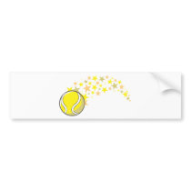 Flying Tennis Ball with Stars