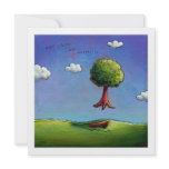 Flying tree art unique travel adventures painting invitations