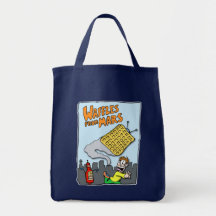 Flying Waffles from Mars! Tote Bag