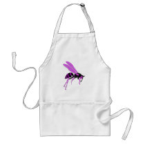 Flying Wasp Graphic Cartoon Design Apron