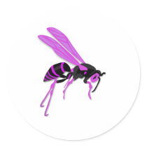 Flying Wasp Graphic Cartoon Design