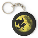 Flying Witch Halloween Keychain