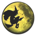 Flying Witch Halloween Sticker