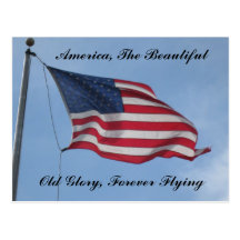 flyinghigholdglory, America, The Beautiful, Old... Postcard
