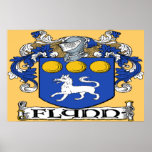 Flynn Coat of Arms Poster Print