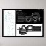 FN P90 Stat Sheet Posters