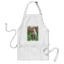 Foal Smelling Daisies Apron
