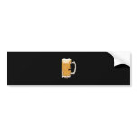 Foamy Mug Of Beer Pop Art bumper stickers