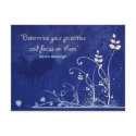 Focus-Motivational Quote postcard