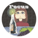 Focus on Candle Work Sticker