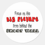 Focus on the Big Picture Round Sticker