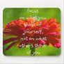 FOCUS YOURSELF, NOT OTHERS mousepad