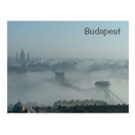 Fog over the Danube river Post Cards