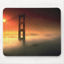 Fog Shrouded Golden Gate Mouse Mats
