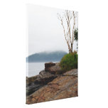 Fog Shrouded Island Canvas Print