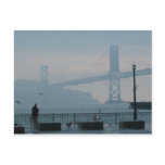 Foggy Bay Bridge Postcard
