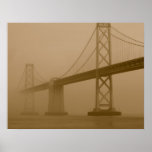 Foggy Bay Bridge posters