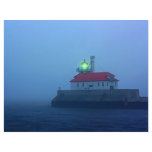 Foggy South Pier Lighthouse Flyer Design