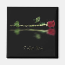 Foil Rose Magnet