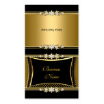 Fold Over Elegant Gold Black Jewel Image Dots Business Card Template