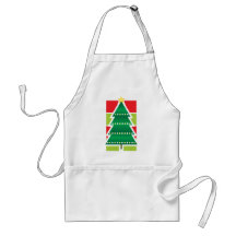 Folded Christmas Tree Aprons