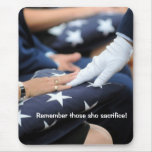 Folded Flags Memorial mousepads