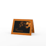 Folded Thank you Card Mis XV Orange Black
