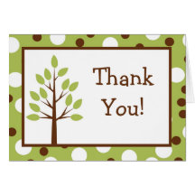 Folded Thank you Card Woodland Friends Owl