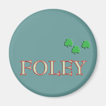 Foley Family Name Fridge Magnet