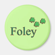 Foley Family Name Fridge Magnet