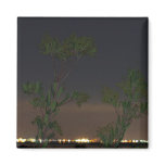 Foliage and City Lights 1 Magnet