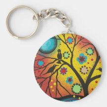 FOLK ART BY LORI EVERETT A Morning With You Key Chains