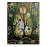 Folk Art_By Lori Everett, Day Of The Dead,Tree Art Postcards