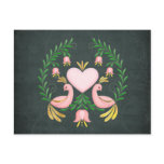 Folk Art Love Birds postcards