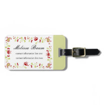 Folk-Art Paisley luggage tags