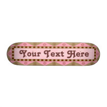 Folk Art Pink and Brown - Customisable