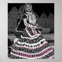 Folk dance from Rajasthan Print