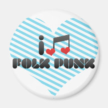 Folk Punk fan Refrigerator Magnet