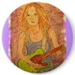 folk rock girl playin' electric buttons