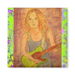 folk rock girl playin' electric drip magnets