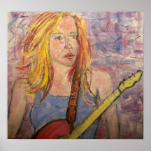 folk rock girl reflections posters